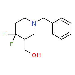 ChemSpider 2D Image | (1-Benzyl-4,4-difluoro-3-piperidinyl)methanol | C13H17F2NO