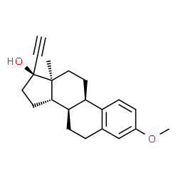 ChemSpider 2D Image | (9beta)-3-Methoxy-19-norpregna-1,3,5(10)-trien-20-yn-17-ol | C21H26O2