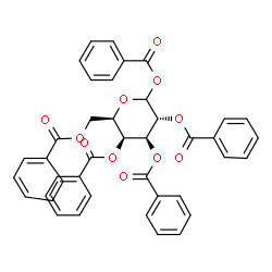 ChemSpider 2D Image | 1,2,3,4,6-Penta-O-benzoyl-D-galactopyranose | C41H32O11