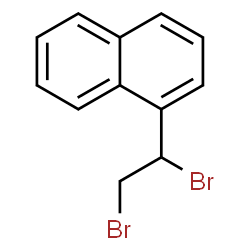 ChemSpider 2D Image | 1-(1,2-Dibromoethyl)naphthalene | C12H10Br2