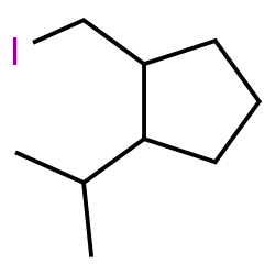 ChemSpider 2D Image | 1-(Iodomethyl)-2-isopropylcyclopentane | C9H17I