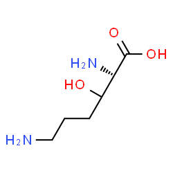 ChemSpider 2D Image | 3-Hydroxy-L-lysine | C6H14N2O3