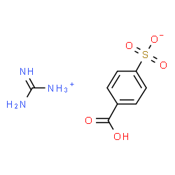 ChemSpider 2D Image | Amino(imino)methanaminium 4-carboxybenzenesulfonate | C8H11N3O5S