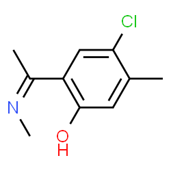 ChemSpider 2D Image | 4-Chloro-5-methyl-2-[(1Z)-N-methylethanimidoyl]phenol | C10H12ClNO