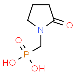 ChemSpider 2D Image | [(2-Oxo-1-pyrrolidinyl)methyl]phosphonic acid | C5H10NO4P