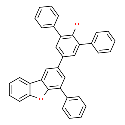 ChemSpider 2D Image | 5'-(4-Phenyldibenzo[b,d]furan-2-yl)-1,1':3',1''-terphenyl-2'-ol | C36H24O2