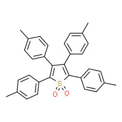 ChemSpider 2D Image | 2,3,4,5-Tetrakis(4-methylphenyl)thiophene 1,1-dioxide | C32H28O2S