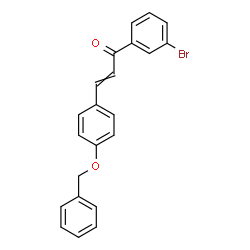 ChemSpider 2D Image | 3-[4-(Benzyloxy)phenyl]-1-(3-bromophenyl)-2-propen-1-one | C22H17BrO2