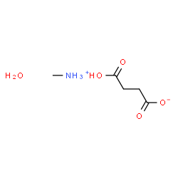 ChemSpider 2D Image | Methanaminium 3-carboxypropanoate hydrate (1:1:1) | C5H13NO5