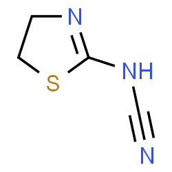 ChemSpider 2D Image | 2-Cyanoimino-1,3-thiazolidine | C4H5N3S