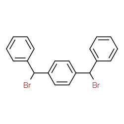 ChemSpider 2D Image | 1,4-Bis[bromo(phenyl)methyl]benzene | C20H16Br2