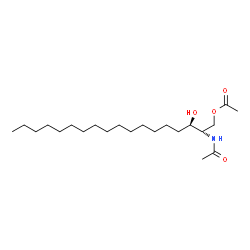 ChemSpider 2D Image | (2S,3R)-2-Acetamido-3-hydroxyoctadecyl acetate | C22H43NO4