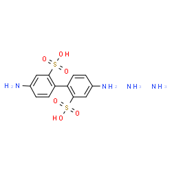 ChemSpider 2D Image | 4,4'-Diamino-2,2'-biphenyldisulfonic acid diammoniate | C12H18N4O6S2