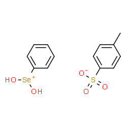 ChemSpider 2D Image | Dihydroxy(phenyl)selenonium 4-methylbenzenesulfonate | C13H14O5SSe