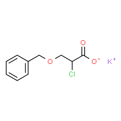 ChemSpider 2D Image | Potassium 3-(benzyloxy)-2-chloropropionate | C10H10ClKO3