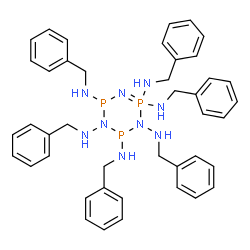ChemSpider 2D Image | N~1~,N~2~,N~2~,N~4~,N~5~,N~6~-Hexabenzyl-1,3,5,2lambda~5~,4,6-triazatriphosphinine-1,2,2,4,5,6-hexamine | C42H48N9P3