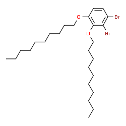 ChemSpider 2D Image | 1,2-Dibromo-3,4-bis(decyloxy)benzene | C26H44Br2O2