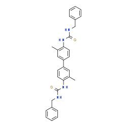 ChemSpider 2D Image | 1,1'-(3,3'-Dimethyl-4,4'-biphenyldiyl)bis[3-benzyl(thiourea)] | C30H30N4S2