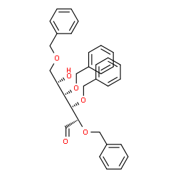 ChemSpider 2D Image | 2,3,4,6-Tetra-O-benzyl-D-mannose | C34H36O6