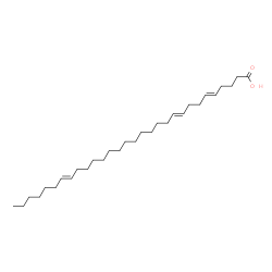 ChemSpider 2D Image | (5E,9E,23E)-5,9,23-Triacontatrienoic acid | C30H54O2