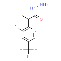 ChemSpider 2D Image | 2-[3-Chloro-5-(trifluoromethyl)-2-pyridinyl]propanehydrazide | C9H9ClF3N3O
