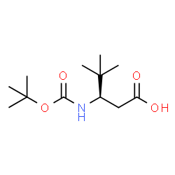 ChemSpider 2D Image | (R)-3-((tert-Butoxycarbonyl)amino)-4,4-dimethylpentanoic acid | C12H23NO4