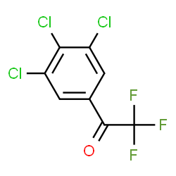 ChemSpider 2D Image | 2,2,2-Trifluoro-1-(3,4,5-trichlorophenyl)ethanone | C8H2Cl3F3O