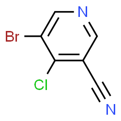 ChemSpider 2D Image | 5-Bromo-4-chloronicotinonitrile | C6H2BrClN2
