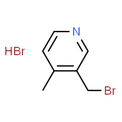 ChemSpider 2D Image | 3-(Bromomethyl)-4-methylpyridine hydrobromide | C7H9Br2N