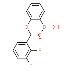 ChemSpider 2D Image | (2-((2,3-Difluorobenzyl)oxy)phenyl)boronic acid | C13H11BF2O3