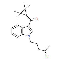 ChemSpider 2D Image | UR-144 N-(4-chloropentyl) analog | C21H28ClNO