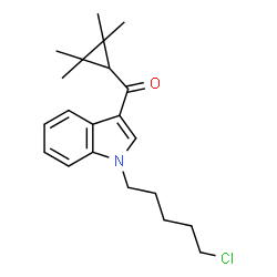 ChemSpider 2D Image | UR-144 N-(5-chloropentyl) analog | C21H28ClNO