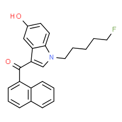 ChemSpider 2D Image | AM2201 5-hydroxyindole metabolite | C24H22FNO2