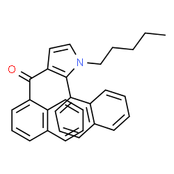 ChemSpider 2D Image | 1-Naphthyl[2-(1-naphthyl)-1-pentyl-1H-pyrrol-3-yl]methanone | C30H27NO