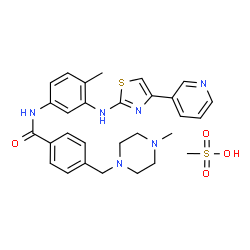 ChemSpider 2D Image | Masitinib mesylate | C29H34N6O4S2