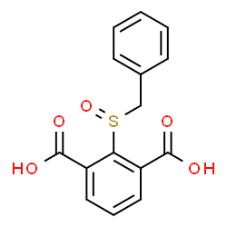 ChemSpider 2D Image | 2-(Benzylsulfinyl)isophthalic acid | C15H12O5S