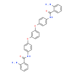 ChemSpider 2D Image | N,N'-[1,3-Phenylenebis(oxy-4,1-phenylene)]bis(2-aminobenzamide) | C32H26N4O4