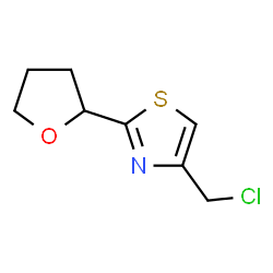 ChemSpider 2D Image | 4-(chloromethyl)-2-(oxolan-2-yl)-1,3-thiazole | C8H10ClNOS