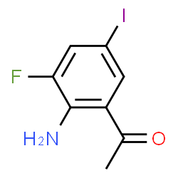 ChemSpider 2D Image | 1-(2-Amino-3-fluoro-5-iodophenyl)ethanone | C8H7FINO