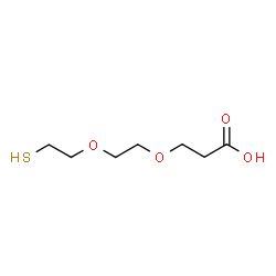 ChemSpider 2D Image | 3-[2-(2-Sulfanylethoxy)ethoxy]propanoic acid | C7H14O4S