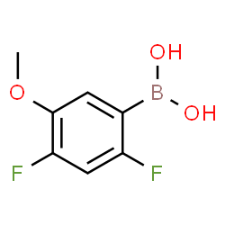 ChemSpider 2D Image | 2,4-Difluoro-5-methoxyphenylboronic acid | C7H7BF2O3
