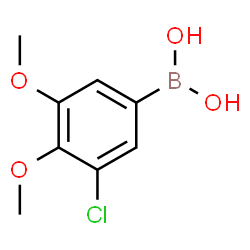 ChemSpider 2D Image | (3-Chloro-4,5-dimethoxyphenyl)boronic acid | C8H10BClO4