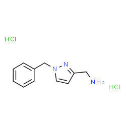 ChemSpider 2D Image | 1-(1-BENZYLPYRAZOL-3-YL)METHANAMINE DIHYDROCHLORIDE | C11H15Cl2N3