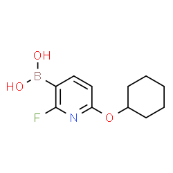 ChemSpider 2D Image | [6-(Cyclohexyloxy)-2-fluoro-3-pyridinyl]boronic acid | C11H15BFNO3