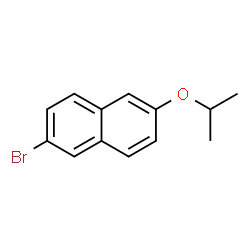 ChemSpider 2D Image | 2-Bromo-6-isopropoxynaphthalene | C13H13BrO