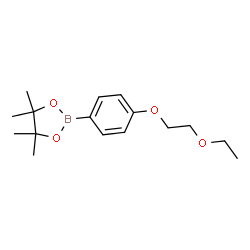 ChemSpider 2D Image | 2-[4-(2-Ethoxyethoxy)phenyl]-4,4,5,5-tetramethyl-1,3,2-dioxaborolane | C16H25BO4