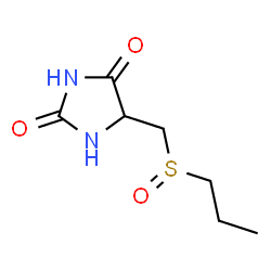 ChemSpider 2D Image | 5-[(Propylsulfinyl)methyl]-2,4-imidazolidinedione | C7H12N2O3S