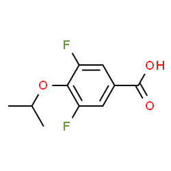 ChemSpider 2D Image | 3,5-Difluoro-4-isopropoxybenzoic acid | C10H10F2O3