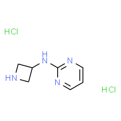 ChemSpider 2D Image | N-(3-Azetidinyl)-2-pyrimidinamine dihydrochloride | C7H12Cl2N4