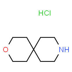 ChemSpider 2D Image | 3-Oxa-9-azaspiro[5.5]undecane hydrochloride | C9H18ClNO